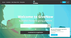 Desktop Screenshot of givenow.com.au
